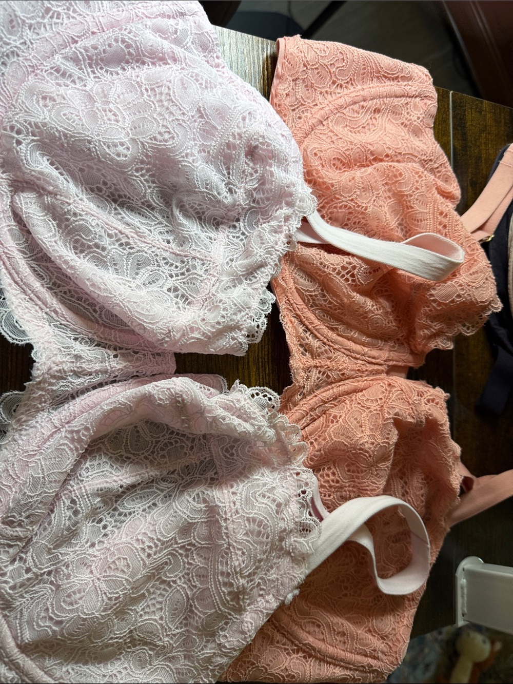 Soma Unlined Baconette Bras – Light Pink & Peach Duo 40DD
